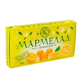 Мармелад желейно-фруктовый с лимоном на пектине 190 гр