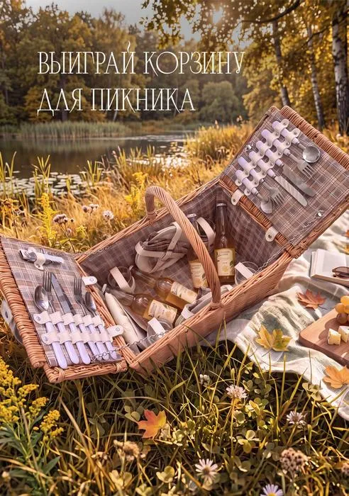 Розыгрыш корзины для пикника Розыгрыш корзины для пикника