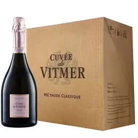 Вино игристое Cuvee de Vitmer Rose Brut 2022 (6 шт.)