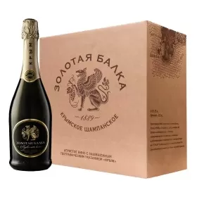 Вино игристое мускатное белое полусладкое «Золотая Балка» (6 шт.)