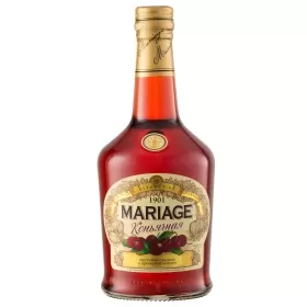 Настойка вишневая коньячная сладкая MARIAGE 23% 0.5л