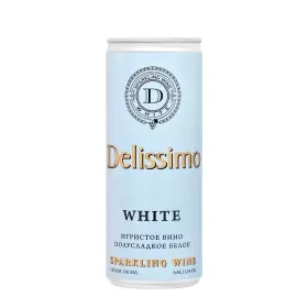 Вино игристое Союз-Вино DELISSIMO 0,25 л