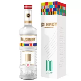 Водка Калашников ПРЕМИУМ ограниченная серия 100 лет 0.5л в подарочной упаковке