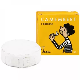 Сыр с орехами мягкий мдж 50% Jean КАМАМБЕР 125 гр