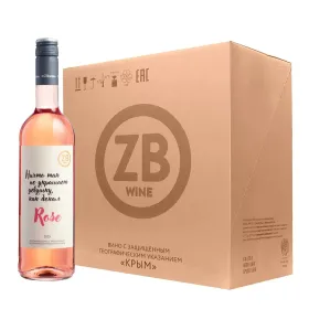 Вино ZB Wine ROSE «Ничто так не украшает девушку...» 2025 (6 шт.)