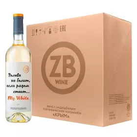 Вино ZB Wine WHITE «Голова не болит...» 2021 (6 шт.) Вино ZB Wine WHITE «Голова не болит...» 2021 (6 шт.)