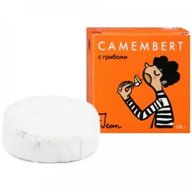 Сыр с грибами мягкий мдж 50% Jean КАМАМБЕР 125 гр