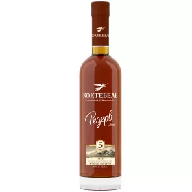 Коньяк Коктебель РЕЗЕРВ 5 звезд 5-летний 0.5л 