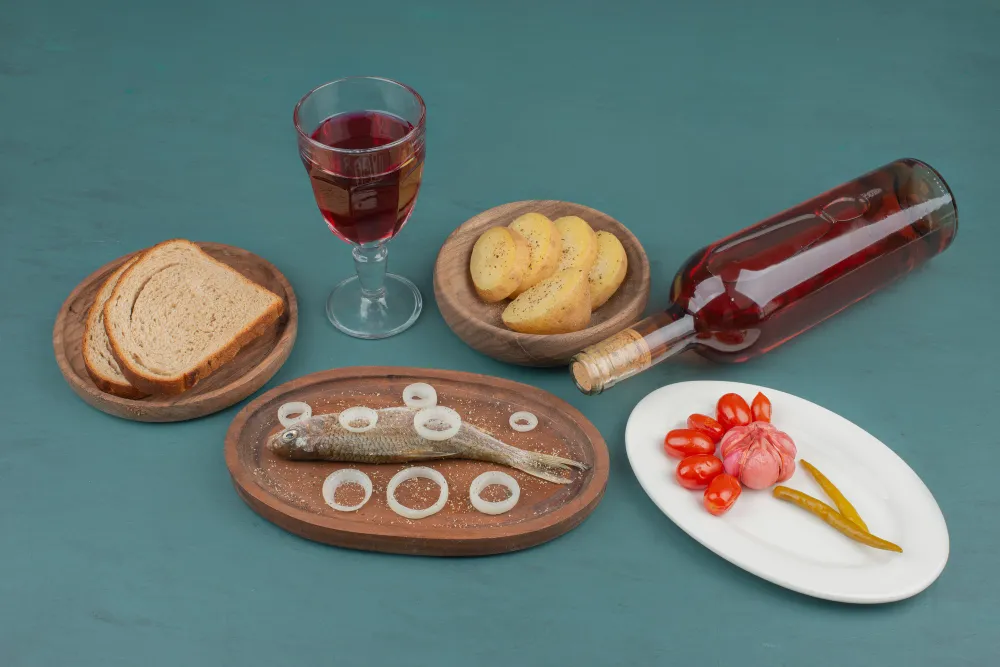 Разные закуски к вину