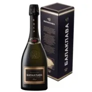 Вино игристое «Балаклава» ШАРДОНЕ в темной подарочной упаковке Вино игристое «Балаклава» ШАРДОНЕ в темной подарочной упаковке