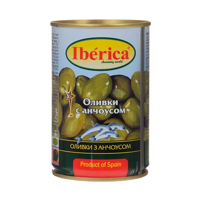 Оливки Iberica С АНЧОУСОМ 300 гр
