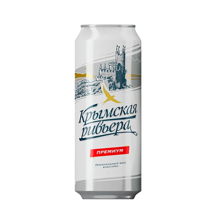 Пиво светлое фильтрованное ПБК «Крым» КРЫМСКАЯ РИВЬЕРА 5% 0,45л