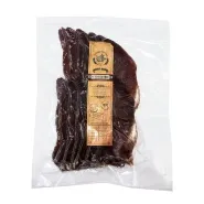 Стриплойн говяжий тонкий холодного копчения на вишневой щепе Ретивый кабанчик