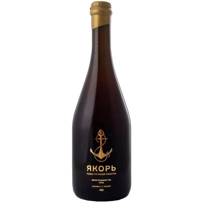 Пивной напиток светлый нефильтрованный Якорь РОЗЕ 7% 0,75л