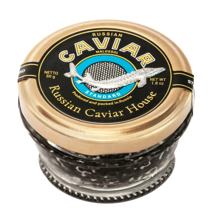 Икра сибирского осетра зернистая Русский Икорный Дом СТАНДАРТ 50г