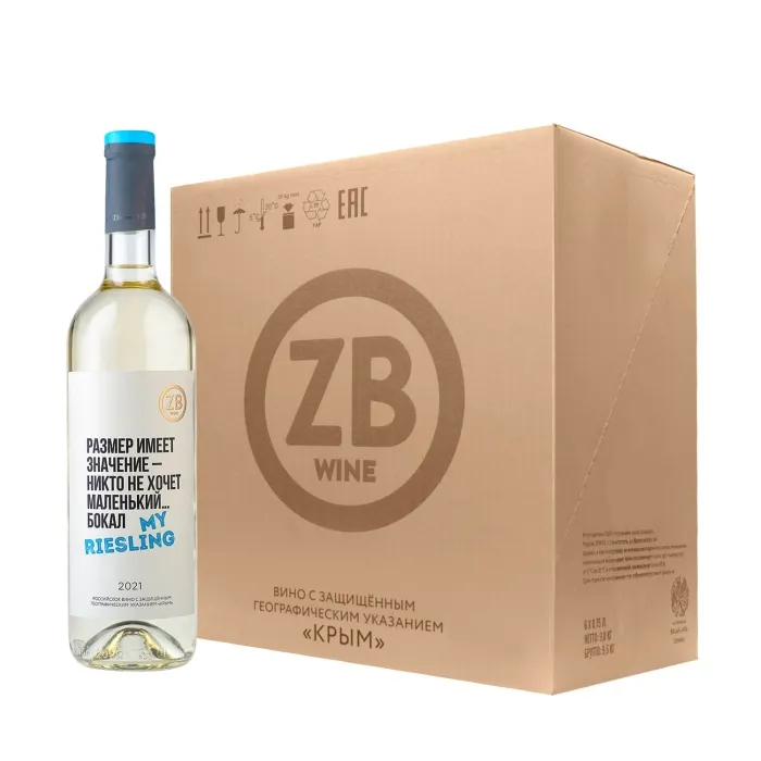 Вино Вино ZB Wine RIESLING «Размер имеет значение» 2021 (6 шт.), 