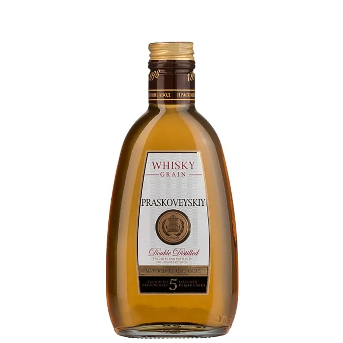 Виски зерновой Прасковейский 5-летний 0.25л, 