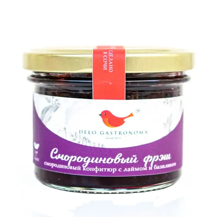 Конфитюр Delo gastronoma СМОРОДИНОВЫЙ ФРЕШ 125мл