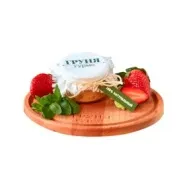 Риет из кролика Груня Гурме в сливках с клубнично-мятным желе 100 гр