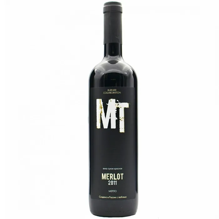 Вино Вино ЗГУ Кубань Бюрнье КОЛЛАБОРАСЬОН «Мерло», 