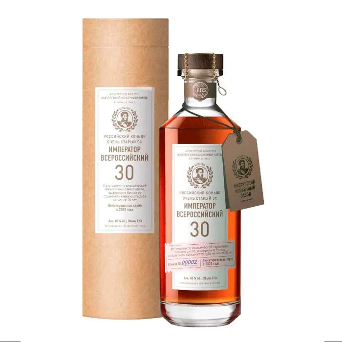Коньяк ККЗ МЮЗЛЕ «Император Всероссийский» 0.5л в тубе, 