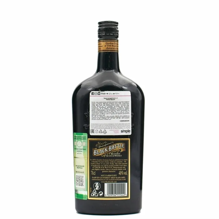Виски шотландский купажированный Блэк Боттл 0.7л, 