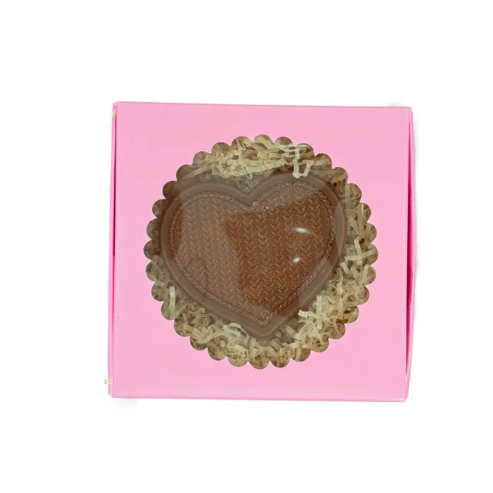 Шоколад молочный сувенирный ВЯЗАНОЕ СЕРДЦЕ 50 г