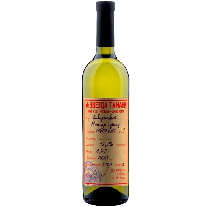 Вино Вино ЗГУ Кубань Собер Баш ЗВЕЗДА ТАМАНИ «Сибирьковый Мюллер Тургау», 