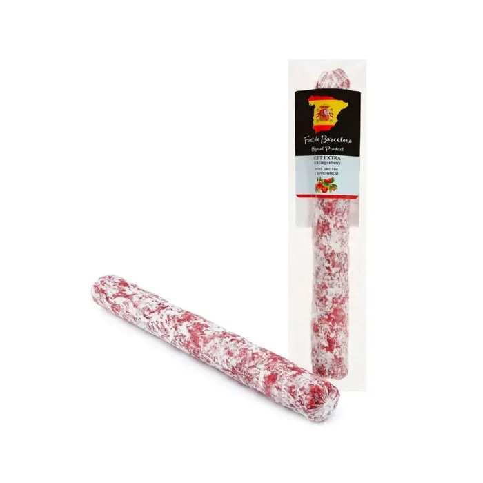 Колбаса сыровяленая Фуэт де Барселона ЭКСТРА С БРУСНИКОЙ 150 гр