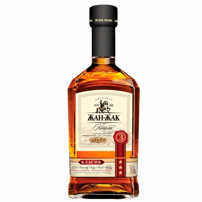 Коньяк Жан-Жак КЛАССИК 3-летний 0.5л, 