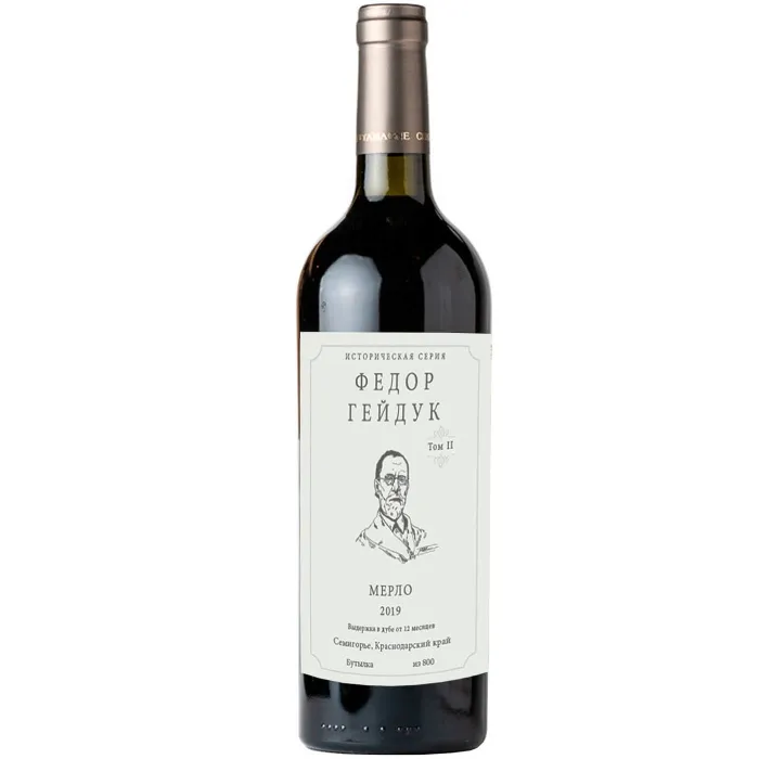 Вино Вино ЗГУ Кубань Хорошая Компания ИСТОРИЧЕСКАЯ СЕРИЯ «Федор Гейдук Мерло», 