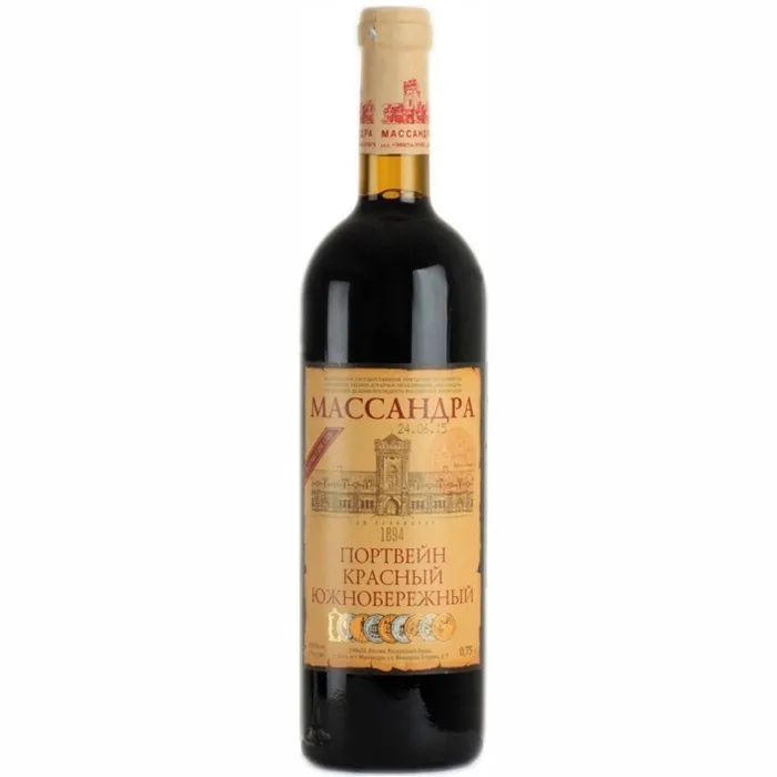 Вино Вино выдержанное ЗГУ Крым Массандра ПОРТВЕЙН КРАСНЫЙ ЮЖНОБЕРЕЖНЫЙ, 