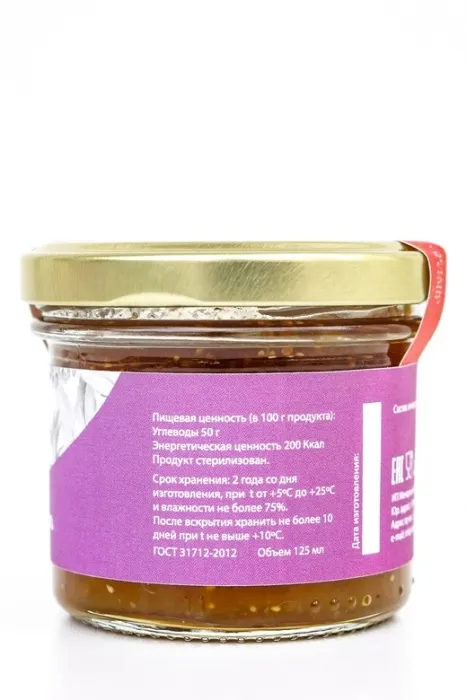 Джем Delo gastronoma ИНЖИР С ЛИМОНОМ 125 мл