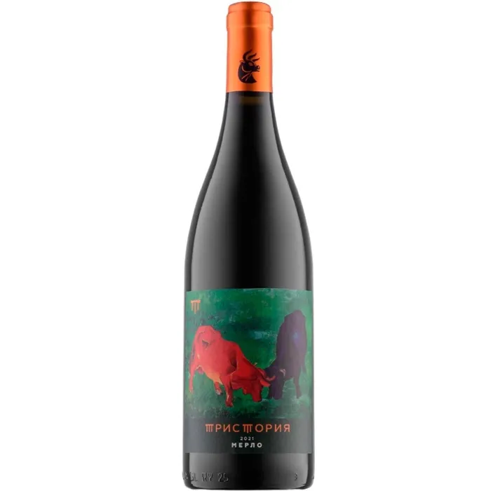Вино Вино ЗГУ Кубань Тристория БЫКИ «Мерло», 