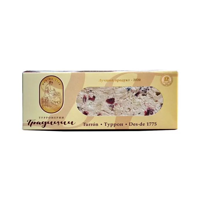 Туррон Турронерии Традиции ЦЕЛЬНЫЙ КЕШЬЮ С КЛЮКВОЙ 75гр Туррон Турронерии Традиции ЦЕЛЬНЫЙ КЕШЬЮ С КЛЮКВОЙ 75гр