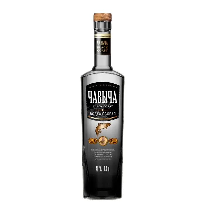 Водка ММВЗ ЧАВЫЧА «Черный Берег» 0.5л, 