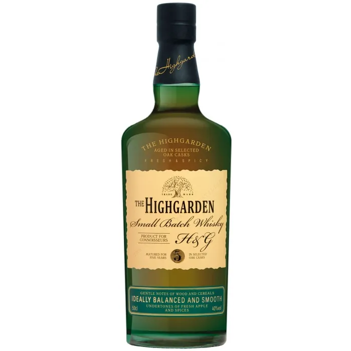 Виски зерновой Ладога ХАЙГАРДЕН 5-летний 0.5л, 