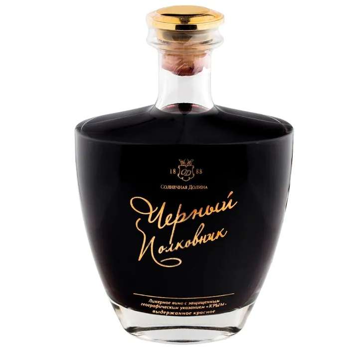 Вино Вино выдержанное ЗГУ Крым Солнечная Долина ЧЕРНЫЙ ПОЛКОВНИК сувенирное, 