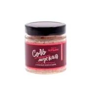 Соль морская Вкусно Крым С ГРАНАТОВЫМ СОКОМ, СЛАДКИМ ПЕРЦЕМ И ЧЕСНОКОМ 210 гр