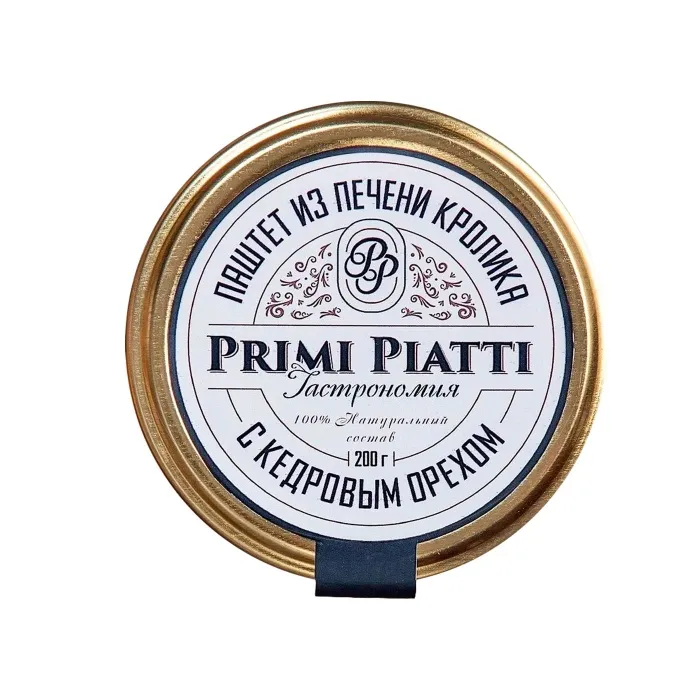 Паштет из печени кролика с кедровым орехом Primi Piatti 200 гр