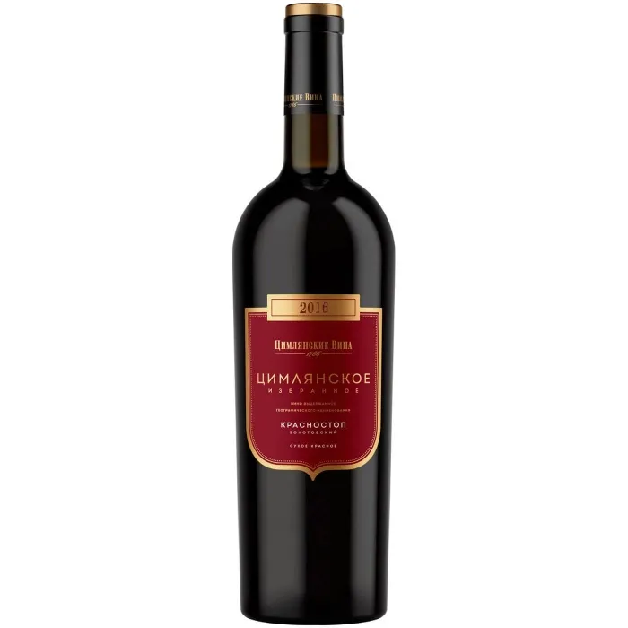 Вино Вино ЗГУ Долина Дона Цимлянские Вина ИЗБРАННОЕ КРАСНОСТОП ЗОЛОТОВСКИЙ, 