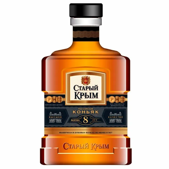 Коньяк СТАРЫЙ КРЫМ 8-летний 42% 0.5л, 