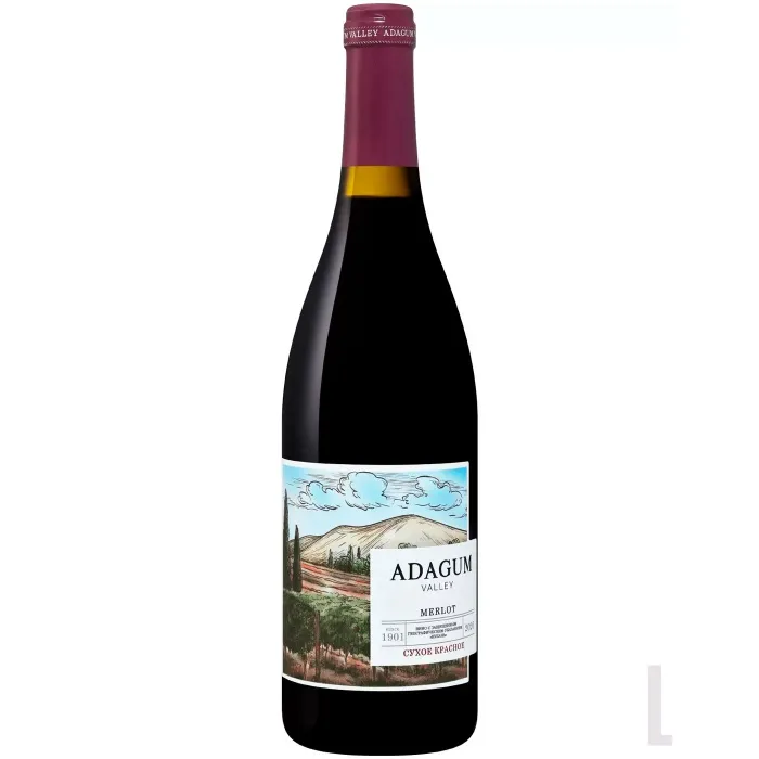 Вино Вино ЗГУ Кубань Олимп АДАГУМ ВЕЛЛИ «Мерло», 