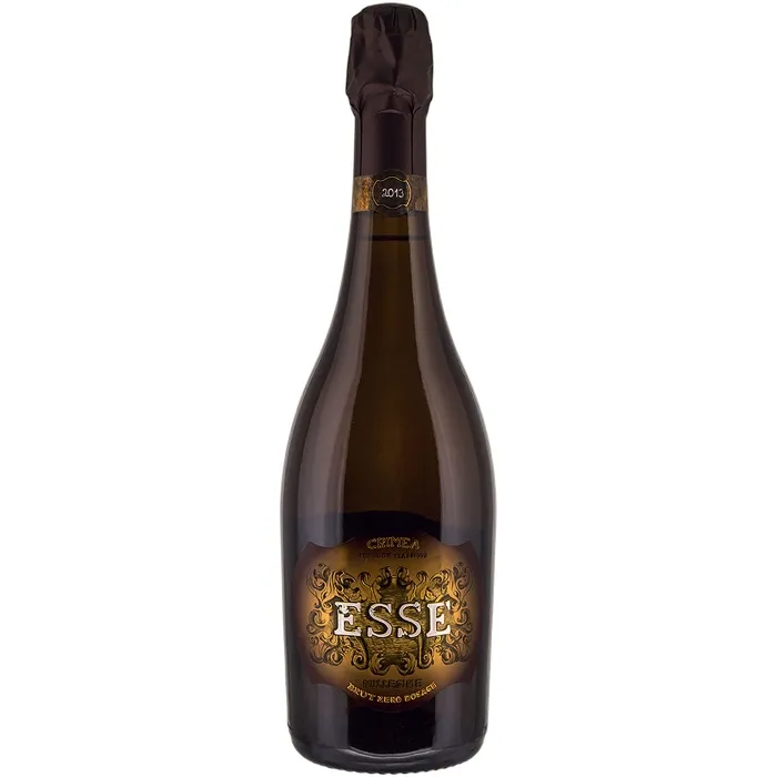 Вино игристое выдержанное ЗГУ Крым Esse MILLESIME BRUT ZERO DOSAGE в подарочной упаковке