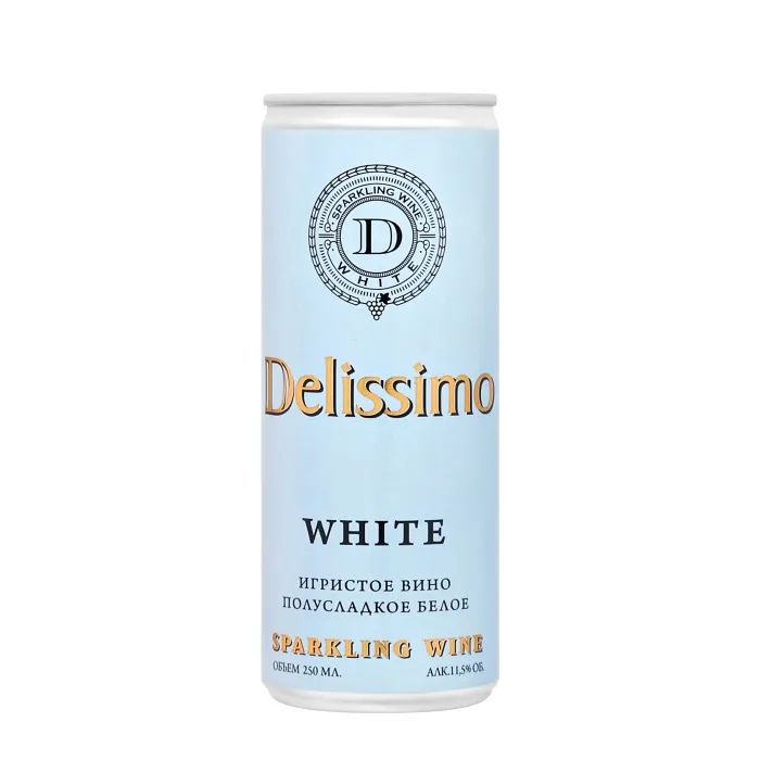 Вино игристое Союз-Вино DELISSIMO 0,25 л Вино игристое Союз-Вино DELISSIMO 0,25 л