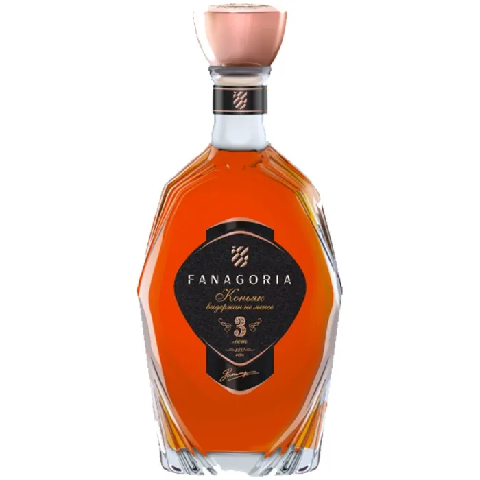 Коньяк Фанагория 3-летний 0.5л , цена в Krymwine.ru Коньяк Фанагория 3-летний 0.5л,