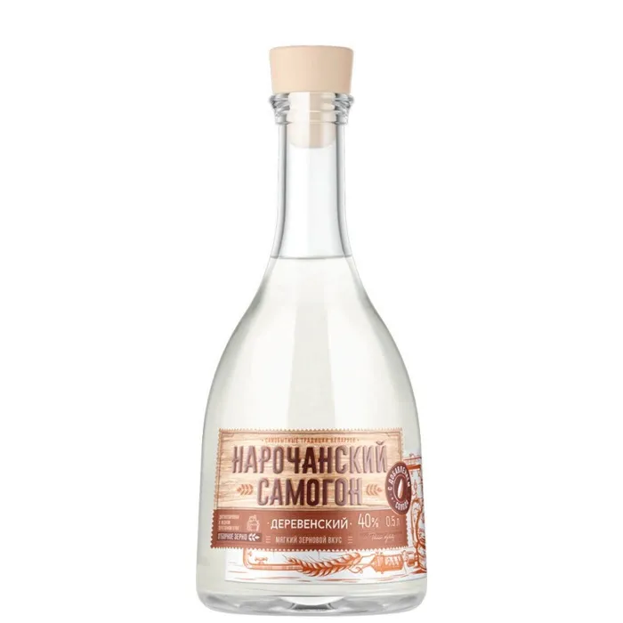 Водка НАРОЧАНСКИЙ САМОГОН ДЕРЕВЕНСКИЙ 0.5л, 