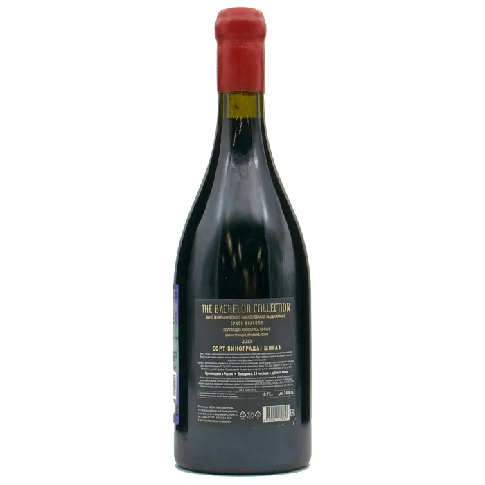 Вино Вино ЗГУ Кубань Долина Лефкадия КОЛЛЕКЦИЯ ХОЛОСТЯКА «Шираз», 