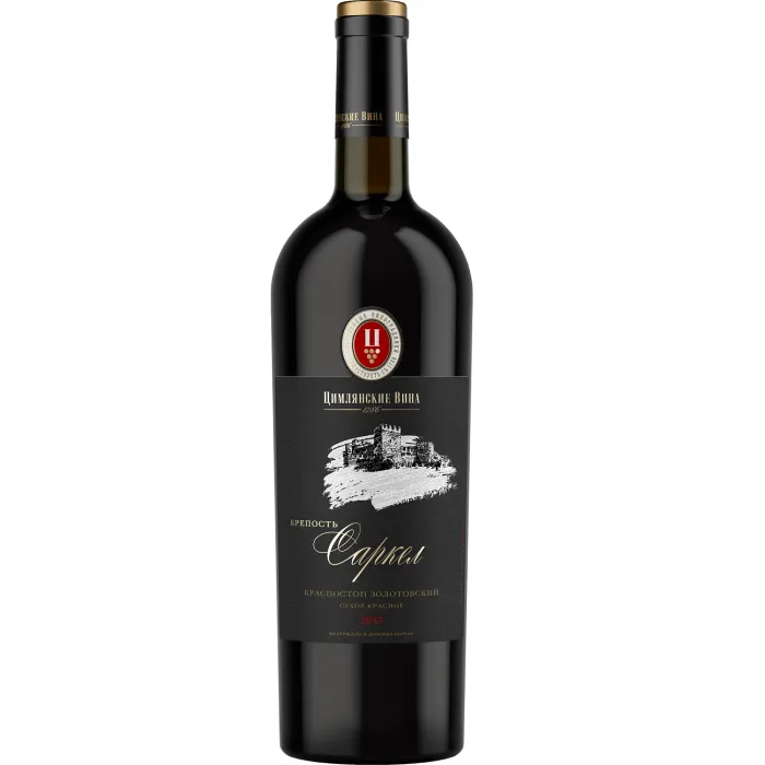 Вино Вино выдержанное ЗГУ Долина Дона Цимлянские Вина КРЕПОСТЬ САРКЕЛ «Красностоп Золотовский», 