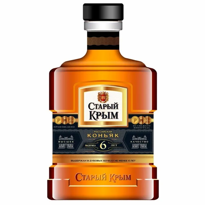  Коньяк СТАРЫЙ КРЫМ 6-летний 42% 0.5л , 